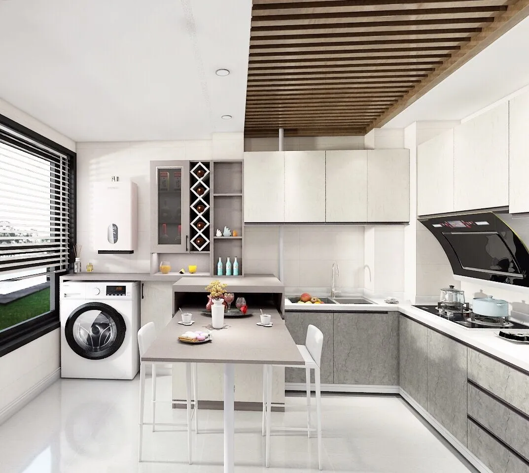 |这样的厨房设计布局，再小都不怕