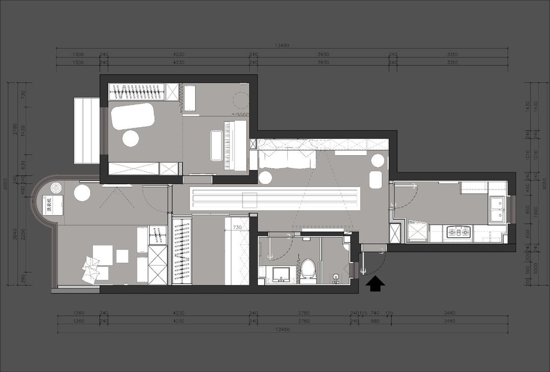 |三代同堂的六口之家，充分利用每一处空间，打造舒适的居住空间