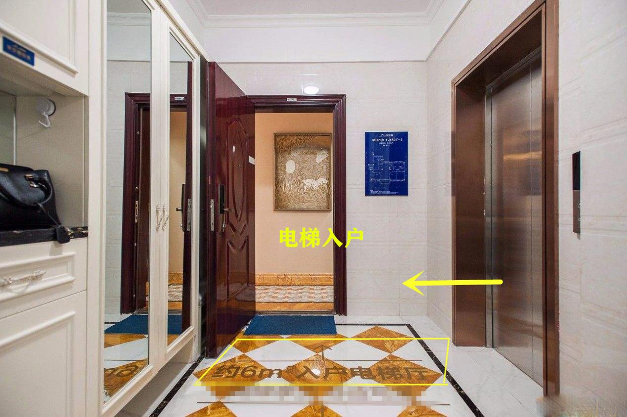 一梯一户的大平层,独享电梯口的公摊面积,每家都能在这装鞋柜?