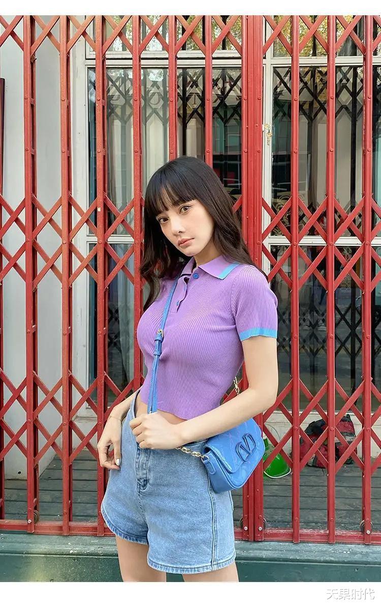 天果时代|李小璐这是辣妈逆袭少女?元气风穿搭青春活泼,还以为她28岁呢
