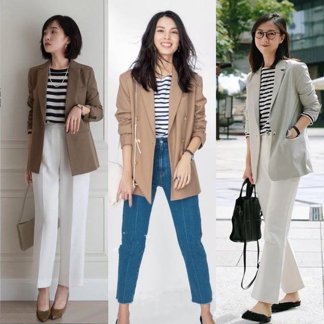 宝贝你别闹 秋天穿条纹衫，简单又好搭配，外穿层次感十足，内搭优雅大方