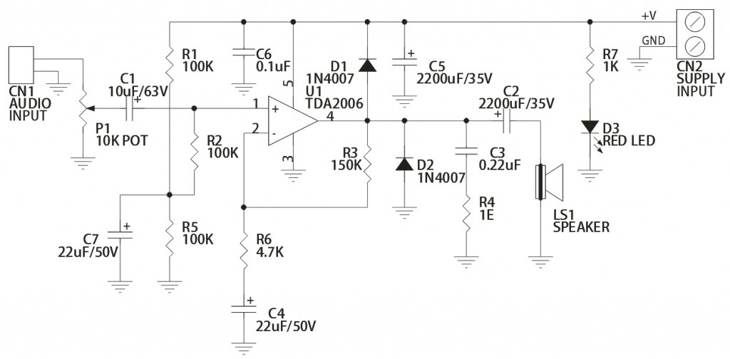 三星Galaxy|12W音頻放大器TDA2006高輸出失真低
