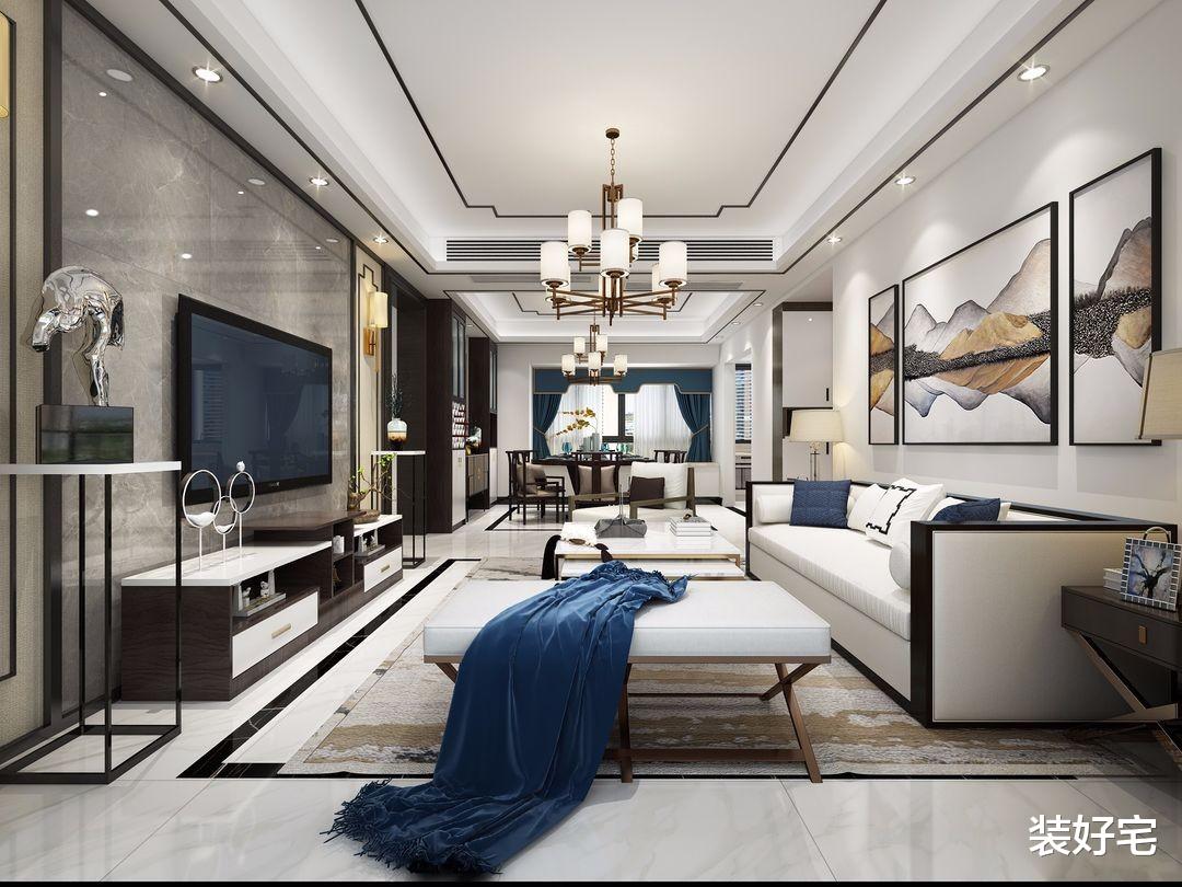 装好宅|中式风格四居室，158平方米的自由空间，惊艳你的视觉！