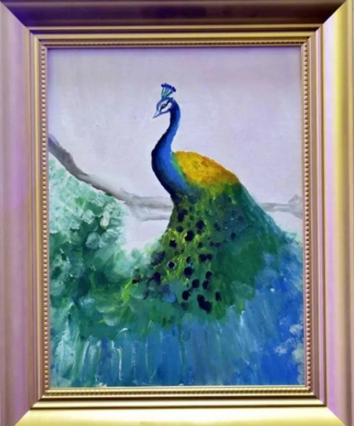 王诗龄|王诗龄未受父母离婚影响，开小号晒油画作品，曾一幅画拍卖高达十万