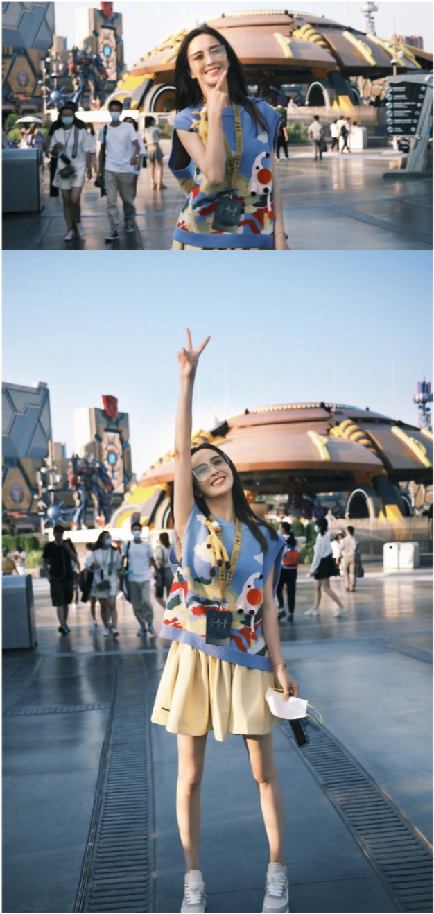 高露|高露佟丽娅罕见同框！佟丽娅穿学院装少女感爆棚，比高露都还要美