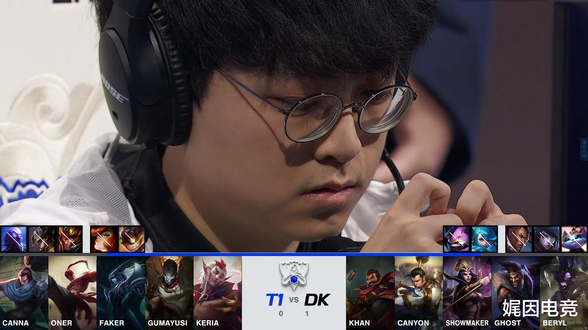 t1|宝刀不老！李哥率领T1扳回一局，双方比分暂为1-1。