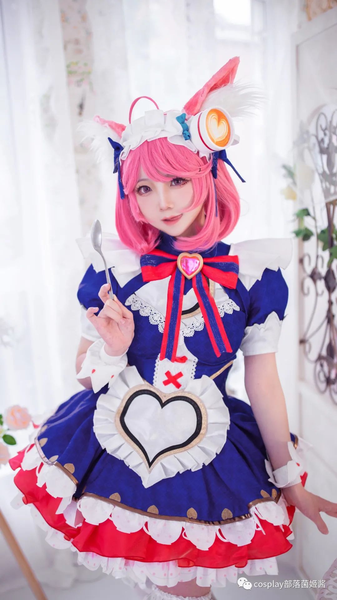 |cos：王者荣耀妲己女仆咖啡cos正片@楚楚子