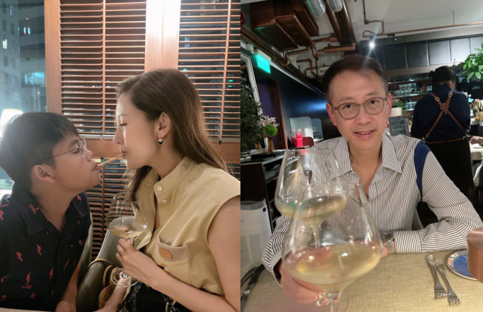 李嘉欣|李嘉欣全家福罕曝光！穿蕾丝纱裙打扮似贵妇，老公站姿佝偻显老态