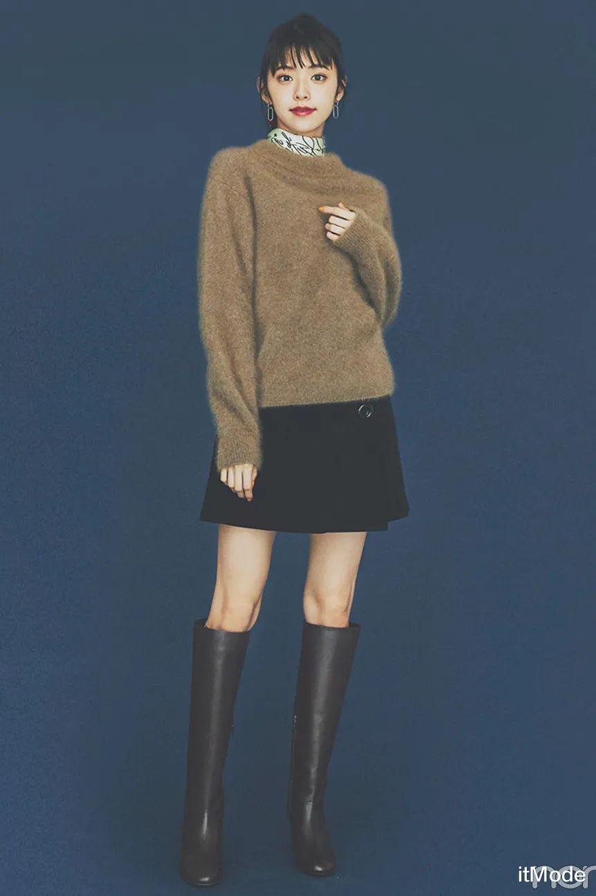 itMode 大毛衣+半裙,才是2021秋冬最气质时髦的打开方式!