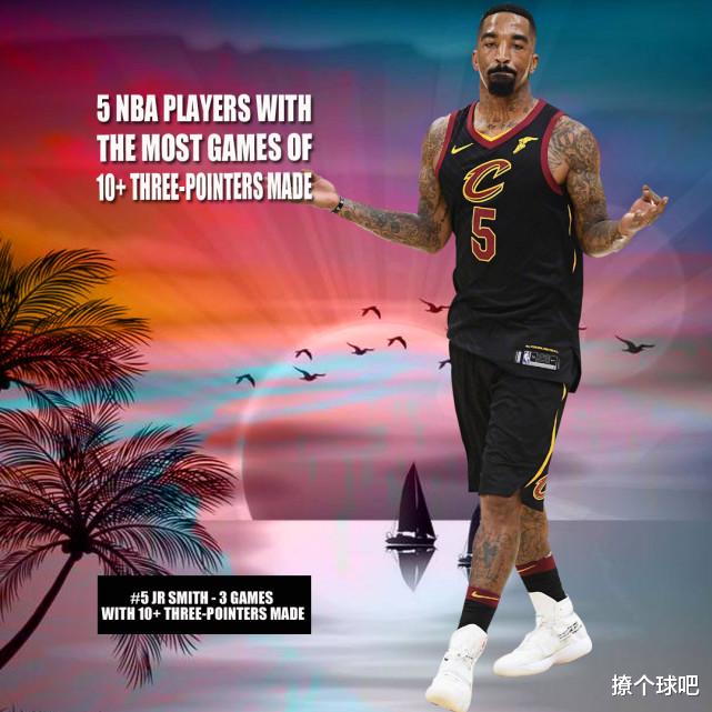 斯蒂芬·库里|NBA谁投中10个三分球最多次？美媒列5位超级射手，哈登利拉德第3！