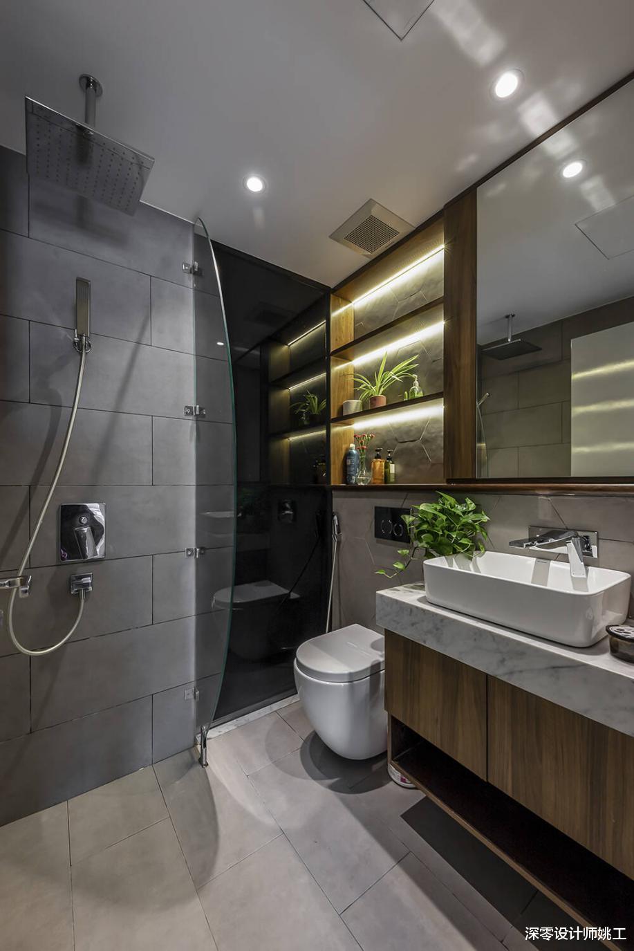 舒适的4口之家，用电视柜来隔断看着整洁清爽，太让人心动了