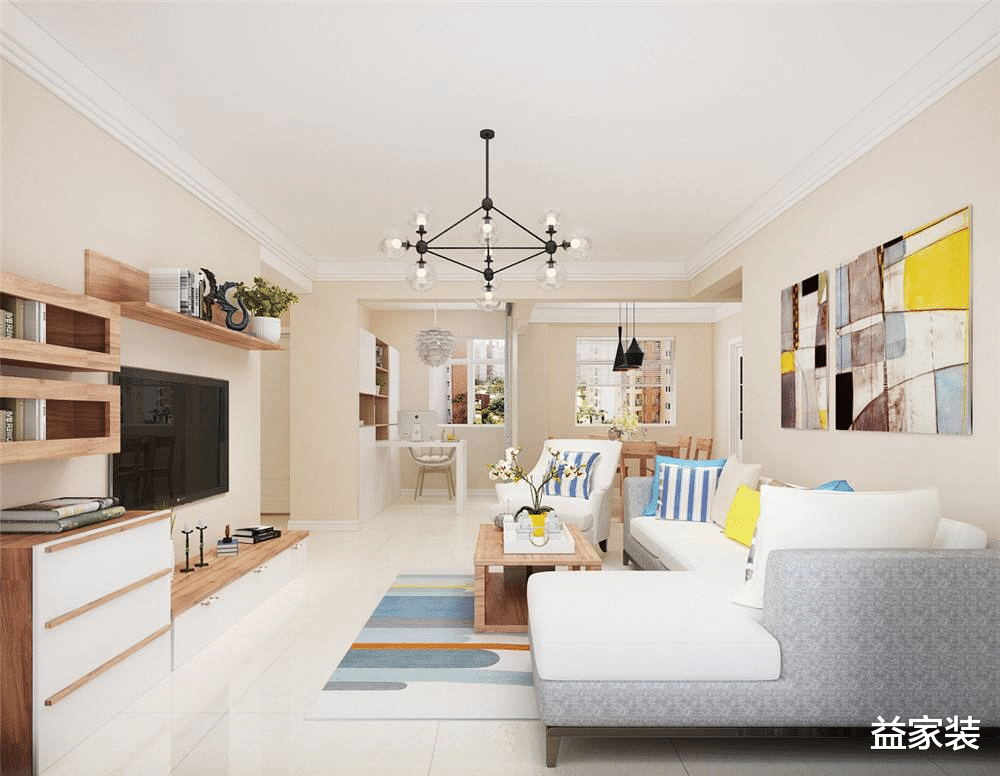 巧用灯光，学会收纳，让小户型的客厅也拥有更大“空间”