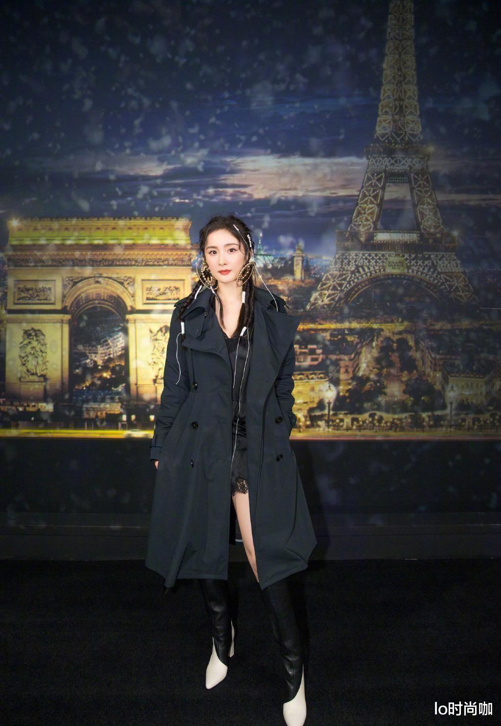 lo时尚咖|杨幂穿衣有点意思,风衣里面搭真丝睡衣,真是酷girl实锤了