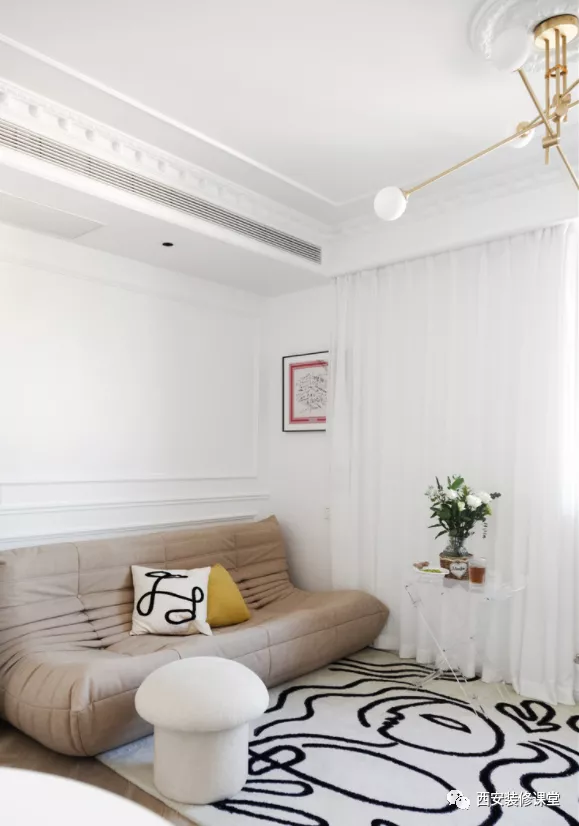 60㎡一室一厅法式小宅，两人的浪漫家