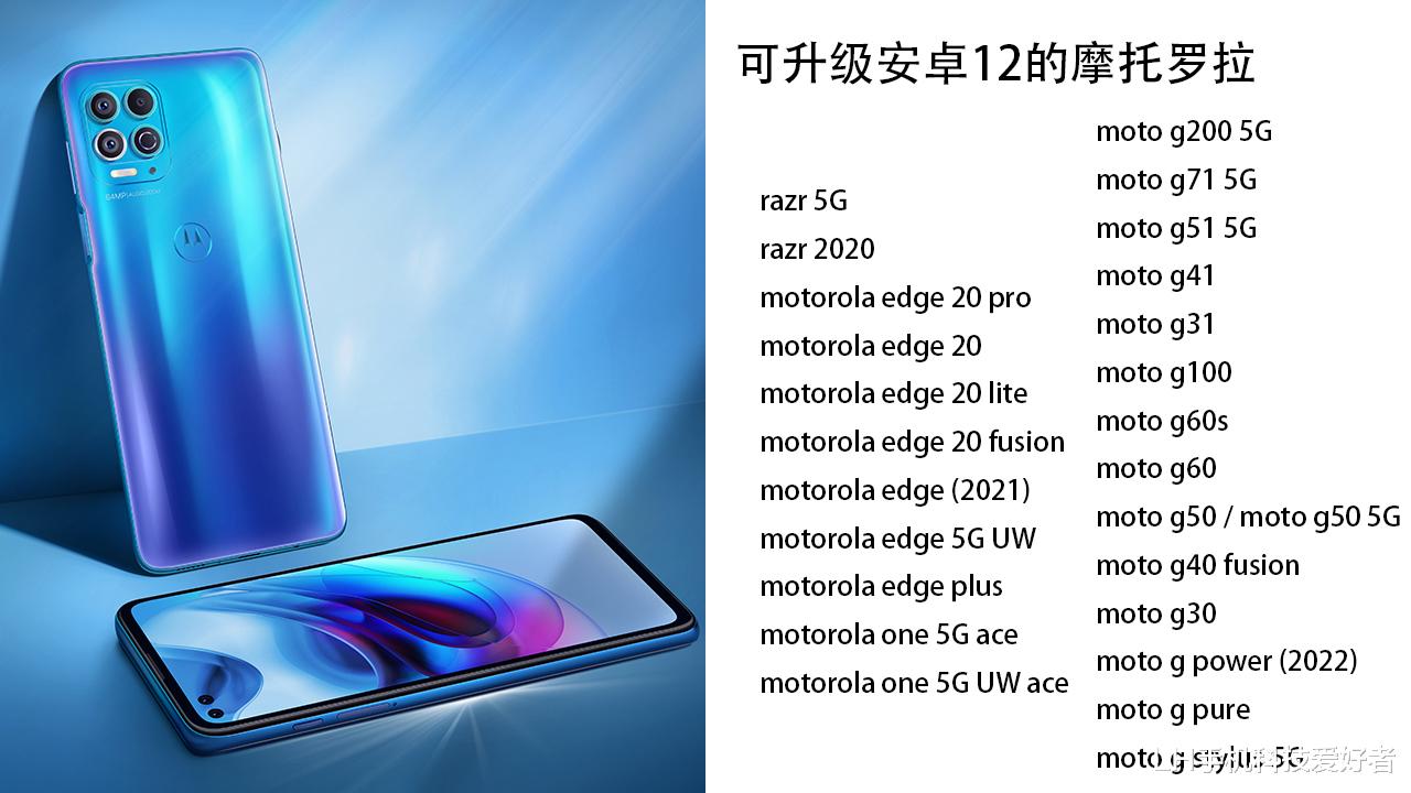 淘宝|业界良心!摩托罗拉公布安卓12升级计划,难怪市场份额能迅速提升