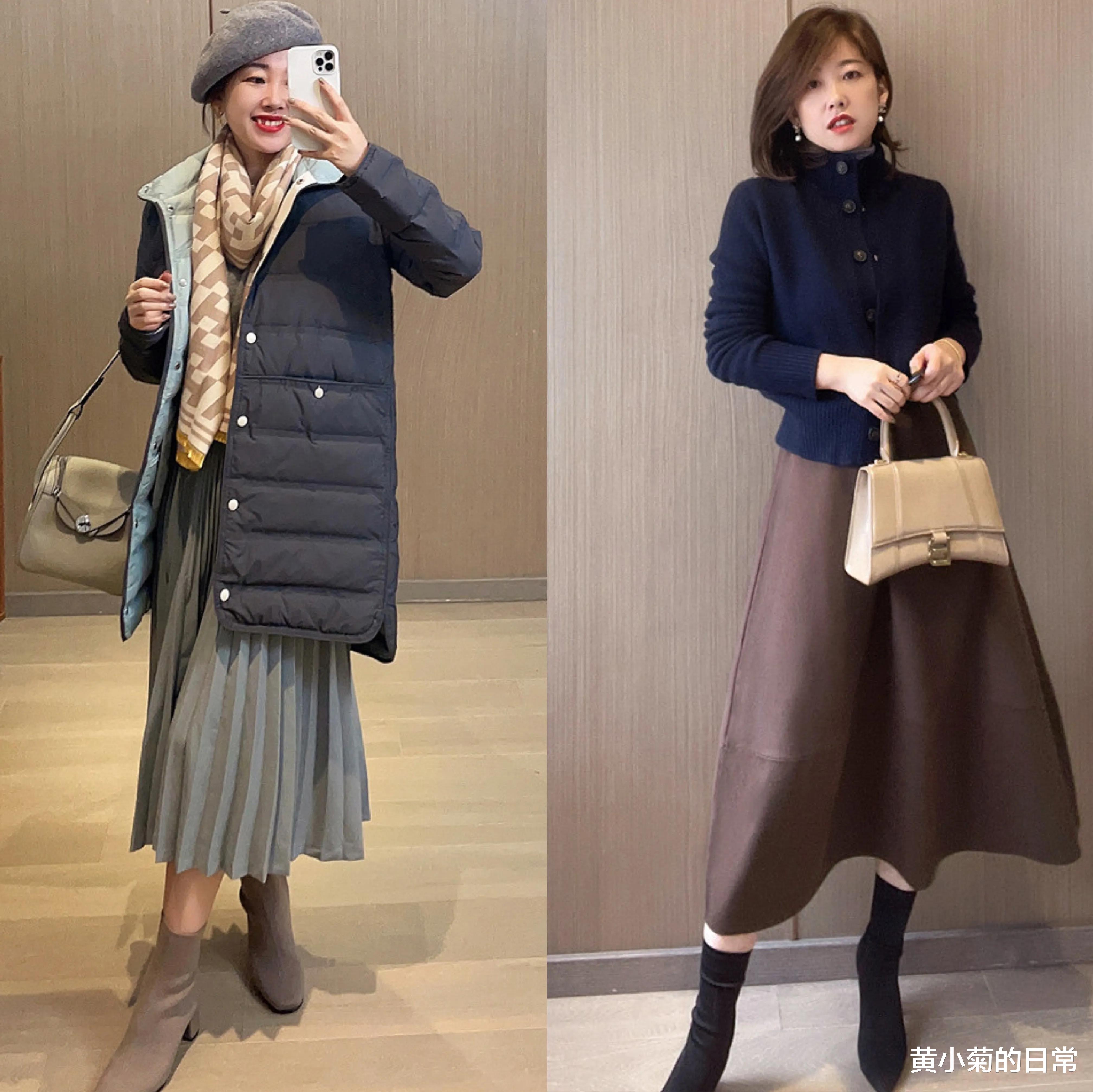 黄小菊的日常 40女人:尽量“穿松不穿紧”!舒适保暖的基础款穿搭,可真美呀!