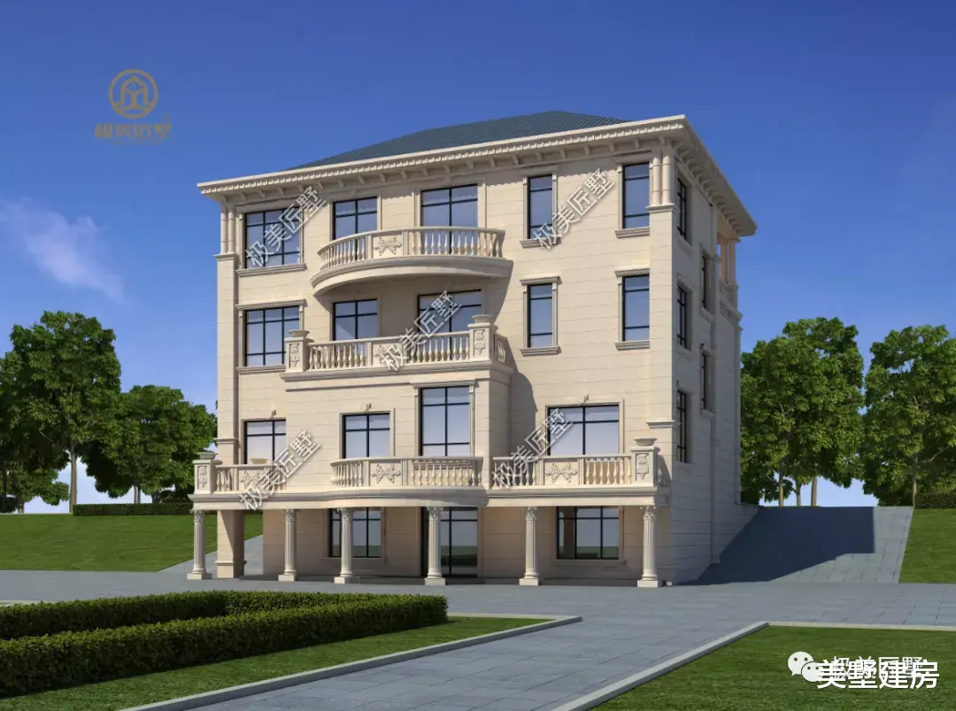 |最适合回家乡建的别墅,奢华的欧式设计,见过都夸赞