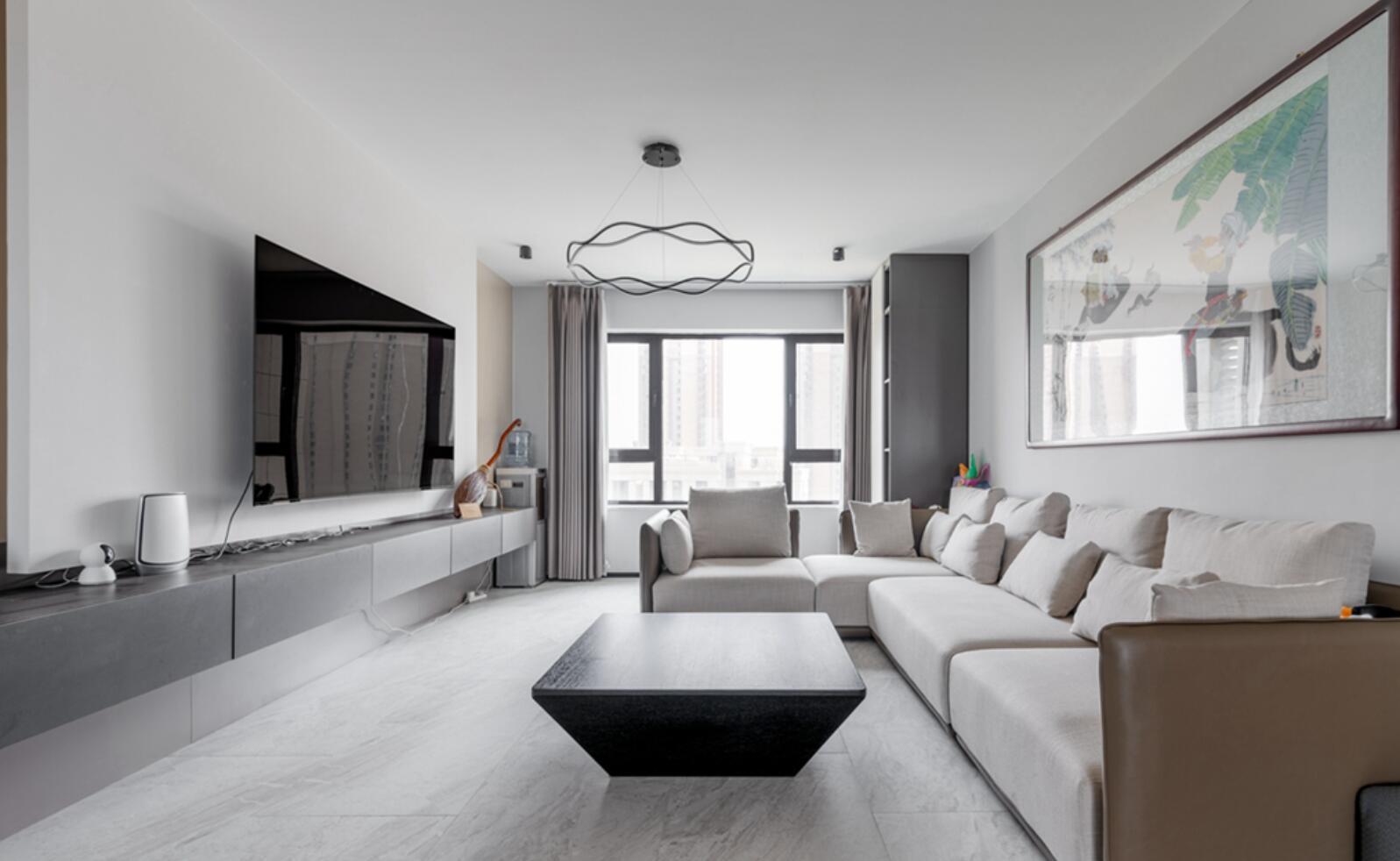 小拾谈装修|全屋铺地砖，墙面刷大白，真没想到这是90后的家，太实用了