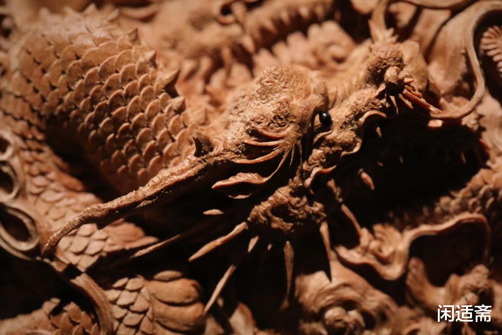 雕刻|皇家气派，老山檀香，九龙印玺