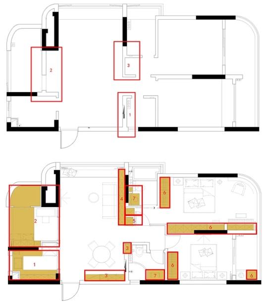 老婆装修坚持给阳台做U型定制,沙发墙加宽,朋友都夸聪明!