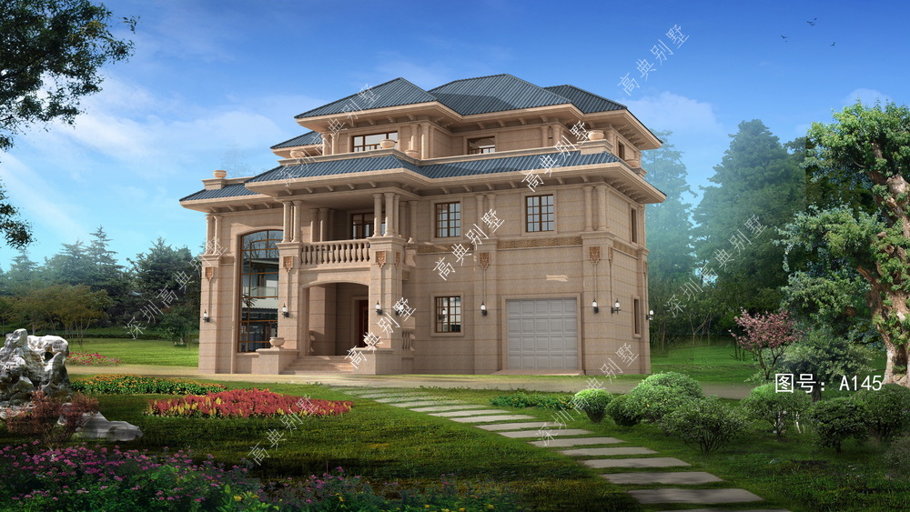 别格一楼|这款欧式乡村别墅户型，室内设有健身房、KTV等娱乐功能。