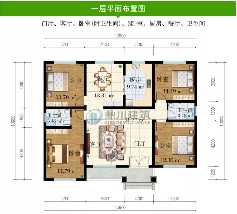 别墅|2022年回农村养老，最新5套一层别墅图纸，总有一套适合你