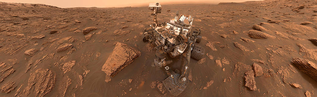 微生物 好奇号传回照片，将火星岩石展现在我们眼前，像极地球的戈壁滩