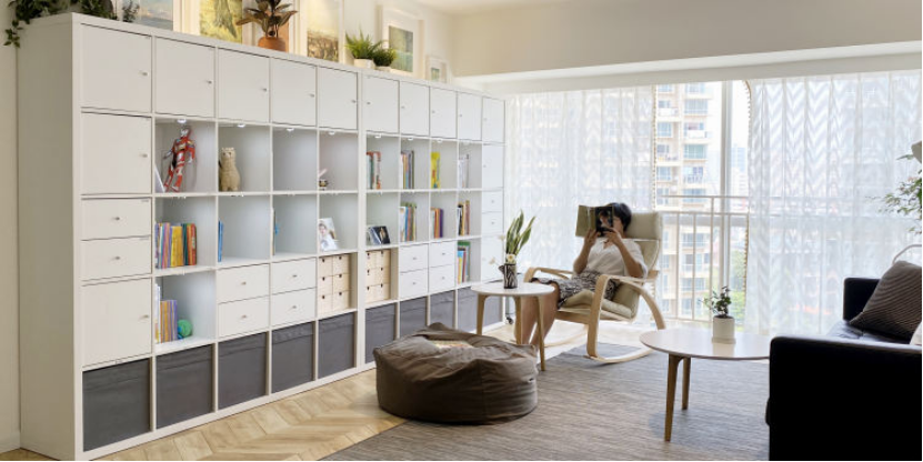 根据家里人口设计的客厅，舒适实用还温馨，邻居都表示羡慕