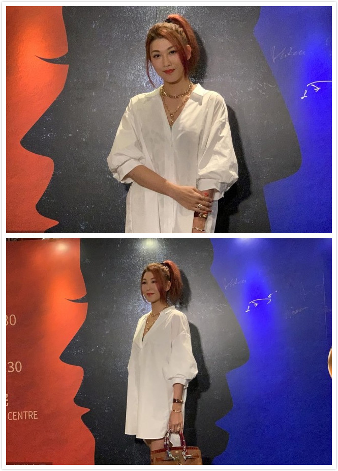 BiuVogue|\＂艾莉\＂打扮的过嫩了，侧马尾配\＂男友衬衫\＂，看着像个小姑娘