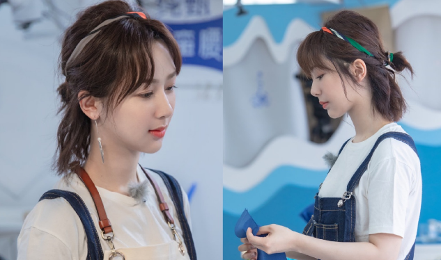 杨紫|杨紫街头闲逛被偷拍！走路连蹦带跳好活泼，推开助理想遛小狗玩