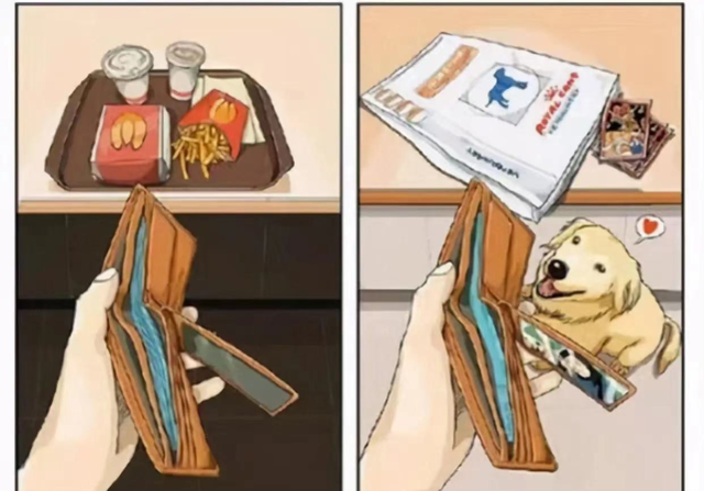 优米麻麻|画师用画告诉我们养狗前后的差别有多大,家里变乱了,钱包也空了