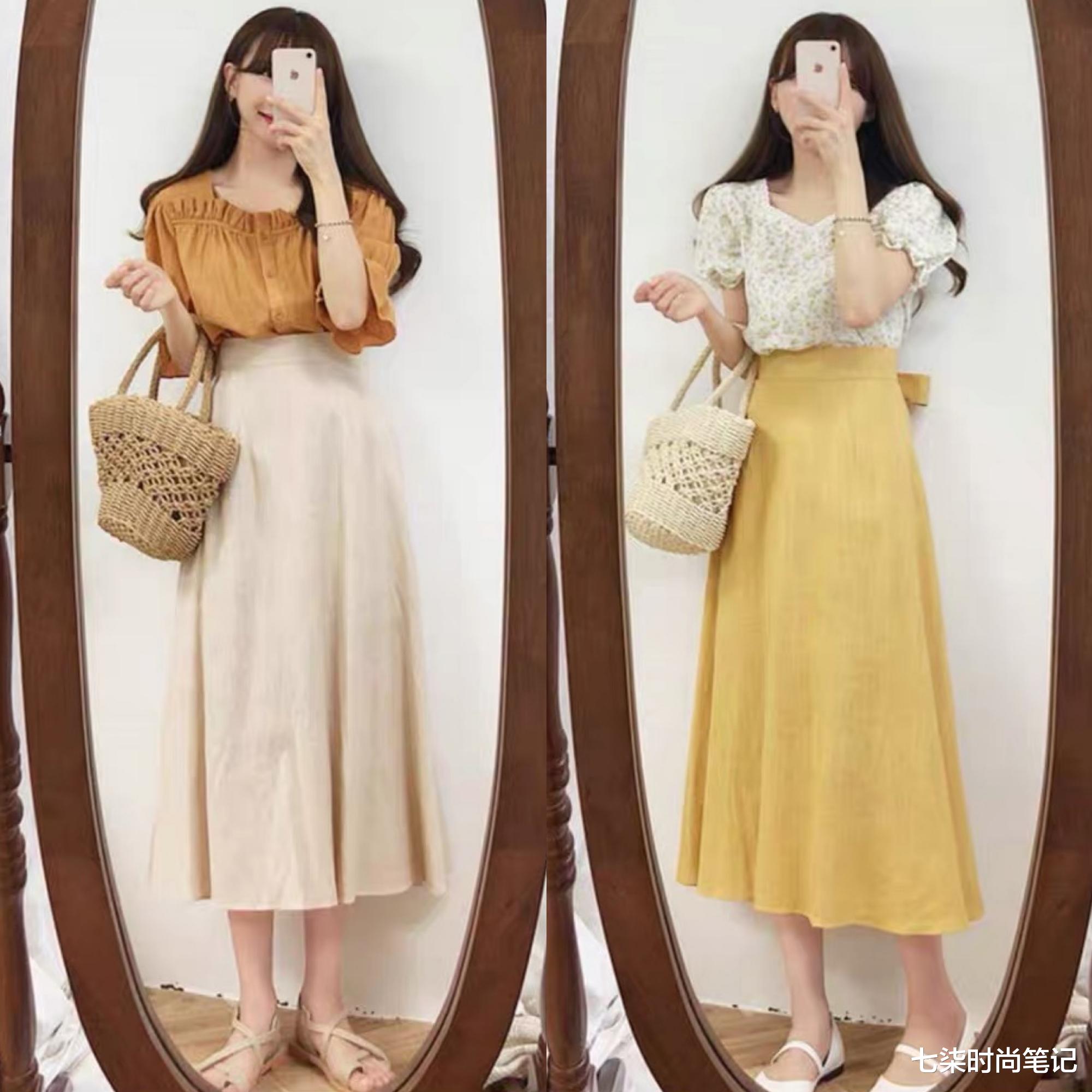 七柒时尚笔记|简约清爽的韩系穿搭，温柔而不失女人味，通勤约会都好看