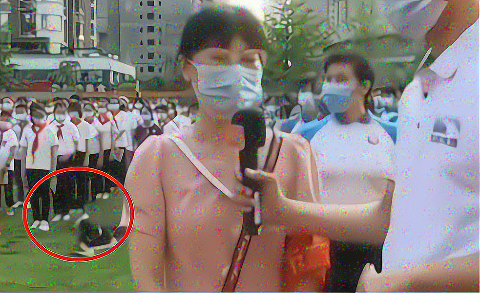 兜妈爱叨叨|武汉某中学开学典礼,学生昏倒30秒无人扶,直播镜头记录冰冷一幕