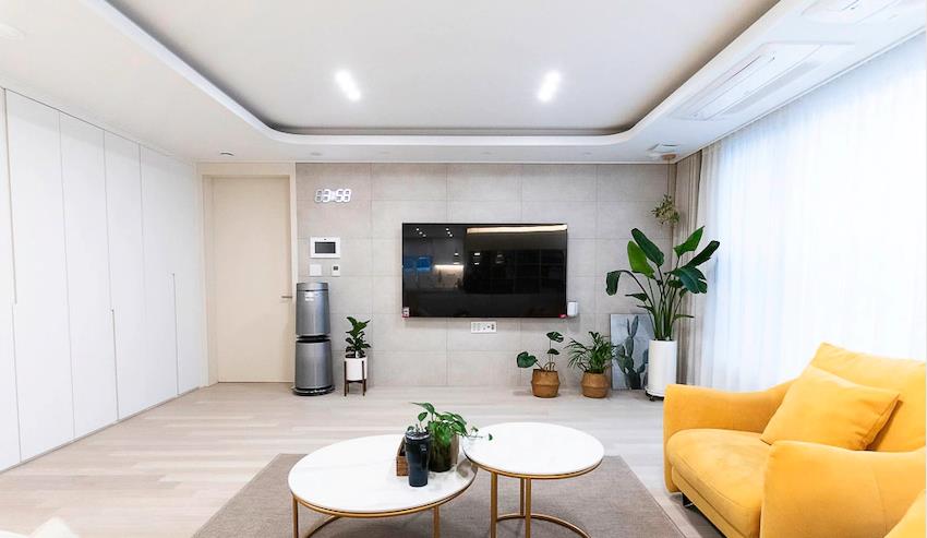 收纳做到最大，客餐厨没有一堵隔墙，这套119㎡的房子，好干净整洁