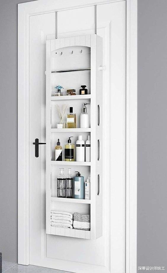 老年小妙招|越小户型,越要在收纳上多费心,光打柜子可不够,门后也得用起来