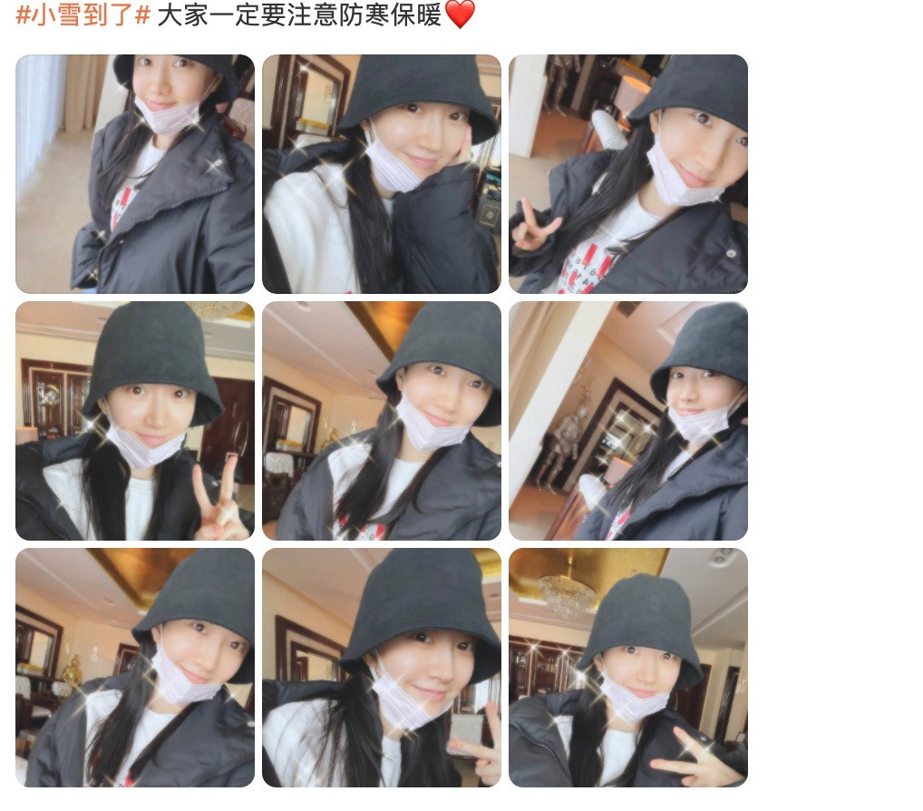 景甜|33岁景甜不化妆晒自拍！肤色白净无一瑕疵，镜头怼脸皮肤油亮反光