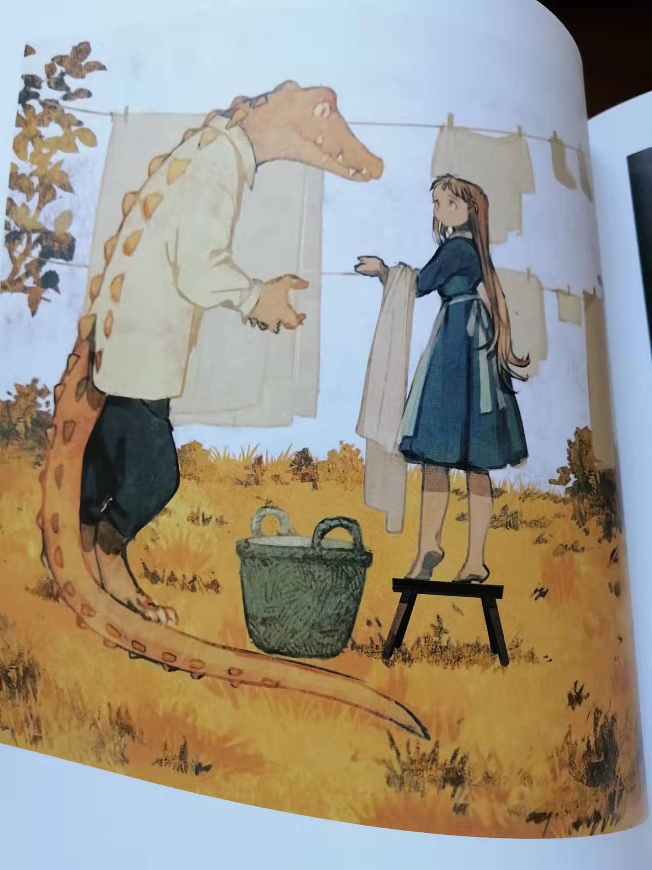 鳄鱼|《半月之音：殿 初画集》：通过插画，一起感受美