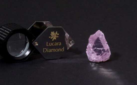 钻石 Lucara 发现博兹瓦纳最大粉钻原石，重达62.7ct！