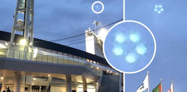 与新冠病毒流行有关?日本体育场上空盘旋多个UFO