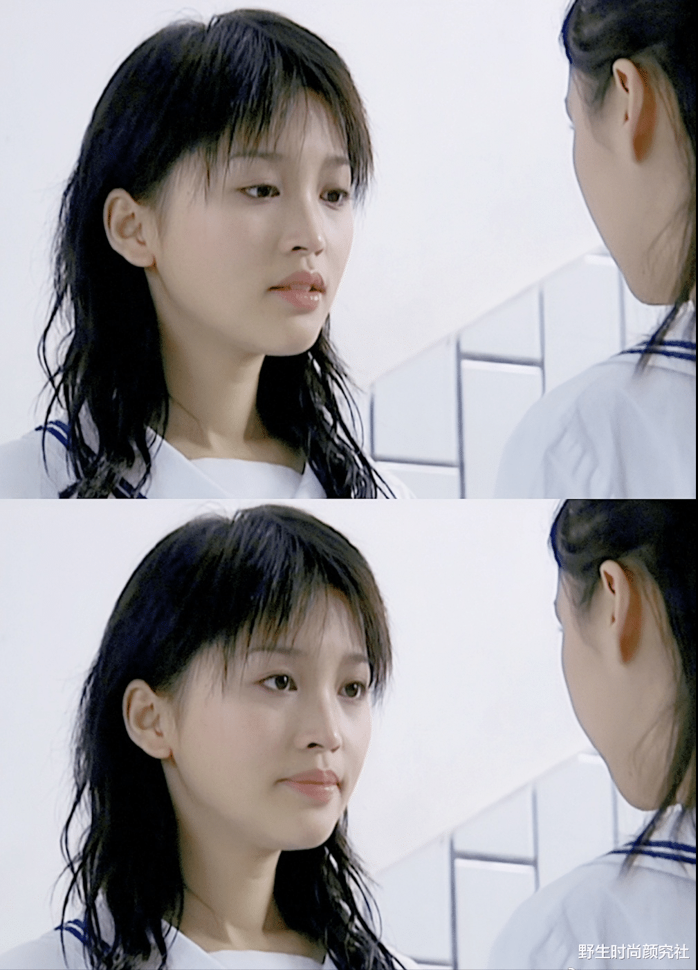 野生时尚颜究社 这才是正儿八经的校园女主脸！