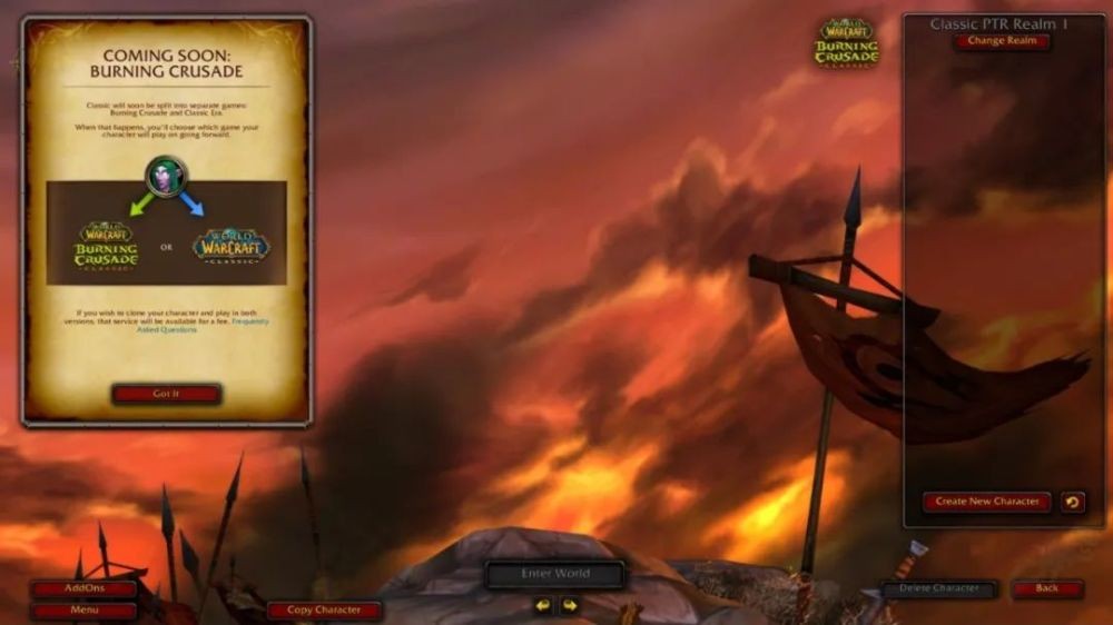 预告|官方发布服务器分离预告,TBC的两大新种族你是否期待?