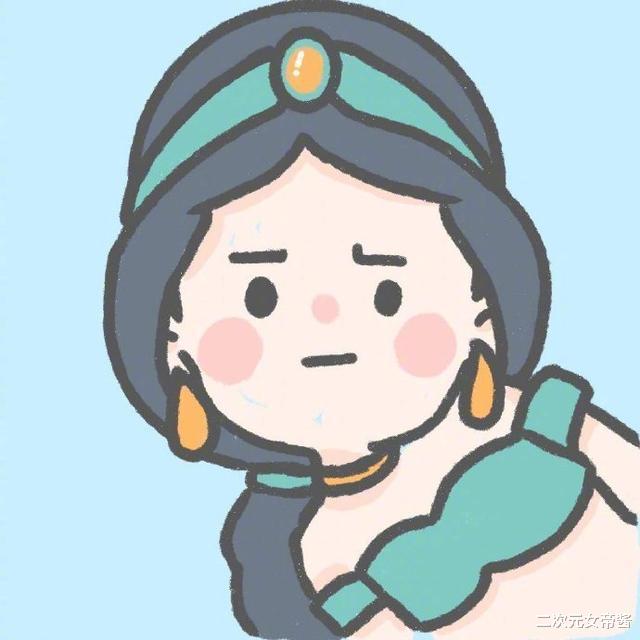 迪士尼公主|迪士尼公主变“豆豆眼”，花木兰温柔可爱，贝儿的发际线很搞笑