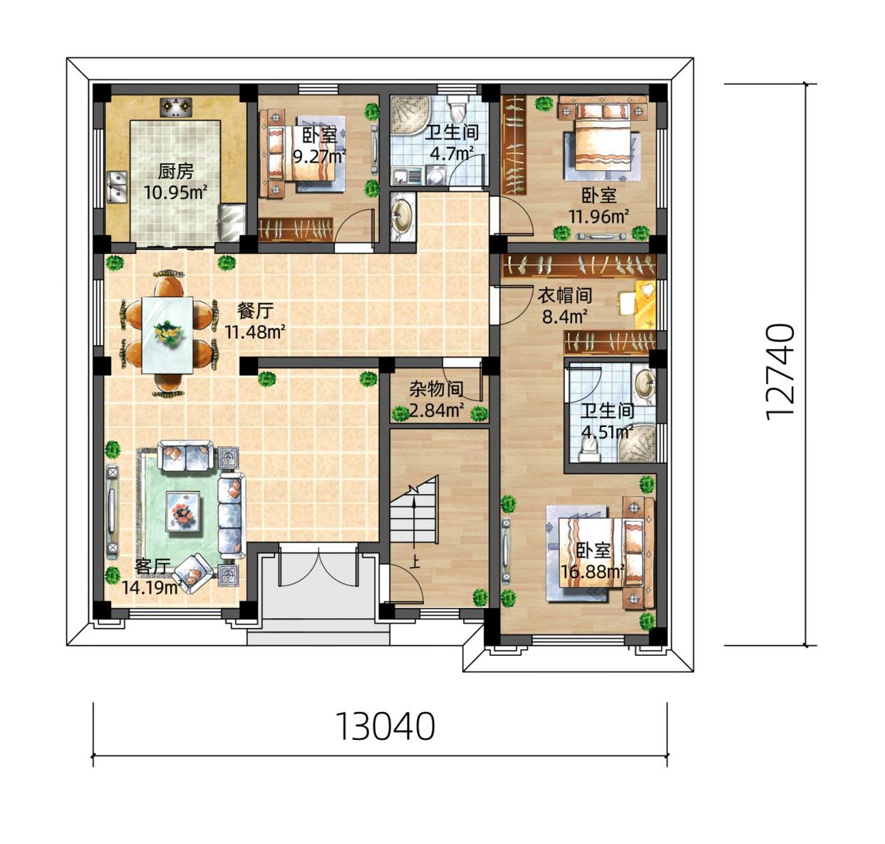 |新中式二层自建房别墅，每层一户，含独立楼梯间，可租可自住