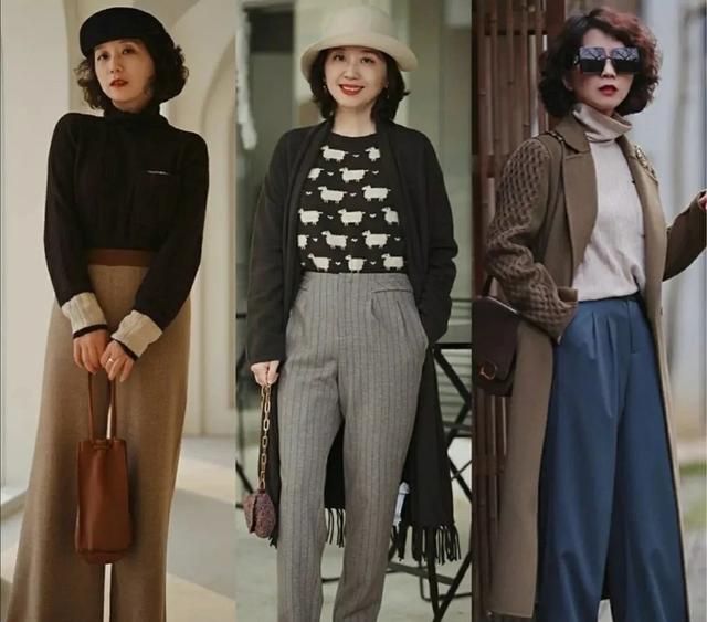 静静时尚达人 这才是50岁女人的深秋穿搭，这22套优雅不易撞衫，显贵显气质