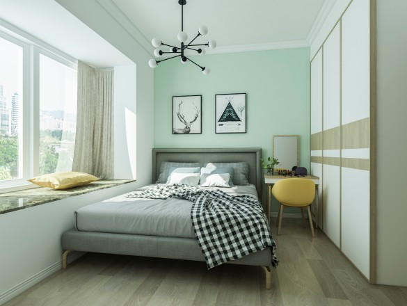 珊珊为何来迟 104平现代三居室, ?? 营造一种人与自然和一的气氛