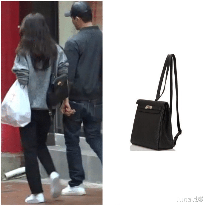 Nina昵娜|张智霖夫妇罕见走机场，他穿运动装背书包似鲜肉，靓靓姐拎20万包不小心露富