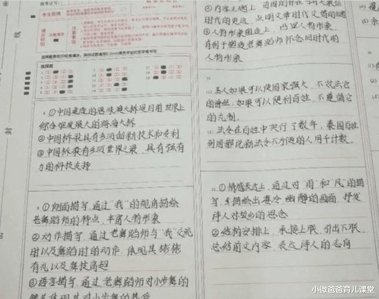 小微爸爸育儿课堂|高考生写下755字作文，30个字老师不认识，查阅4页注释才明白