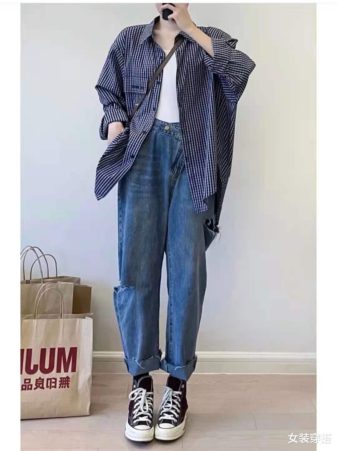 女装穿搭|初秋牛仔裤怎么搭配上衣好看