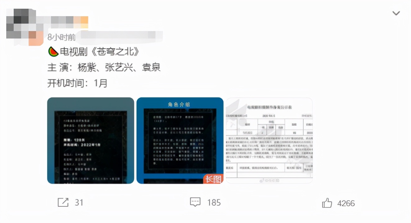 杨紫|网传杨紫主演的顶级大剧要来了，男主是一线顶流，这阵容不追都亏