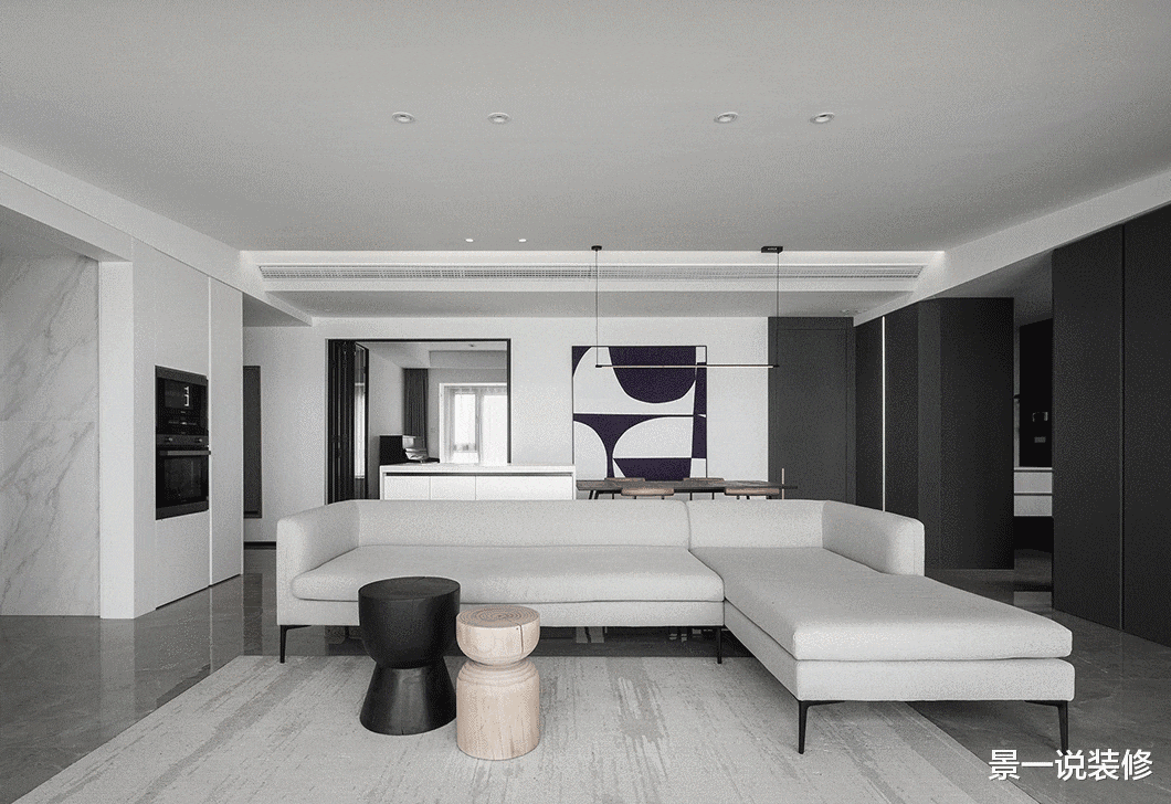 景一说装修|南京135㎡一线江景房，50万装修，电视背景是长江，真是太幸福了